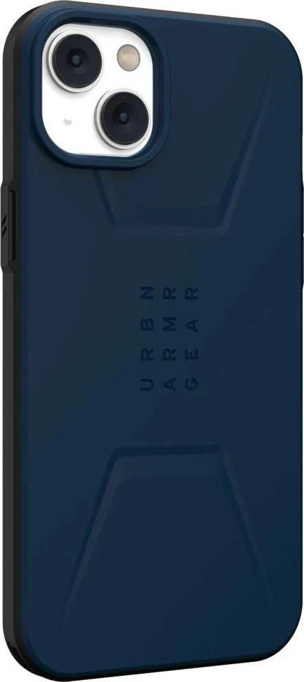 UAG Urban Armor Gear dėklas CIVILIAN, suderinamas su „MagSafe“, skirtas IPHONE 14 Plus, tamsiai mėlynas