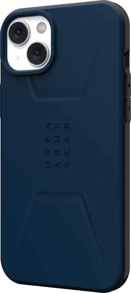 UAG Urban Armor Gear dėklas CIVILIAN, suderinamas su „MagSafe“, skirtas IPHONE 14 Plus, tamsiai mėlynas