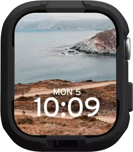 Dėklas Urban Armor Gear UAG Scout Case, Juodas - Apple Watch 45mm