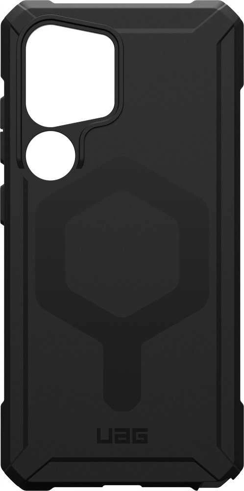 UAG Urban Armor Gear ESSENTIAL ARMOR MAGNET dėklas su įmontuotu magnetiniu moduliu, skirtu SAMSUNG S25 Ultra 5G juodas
