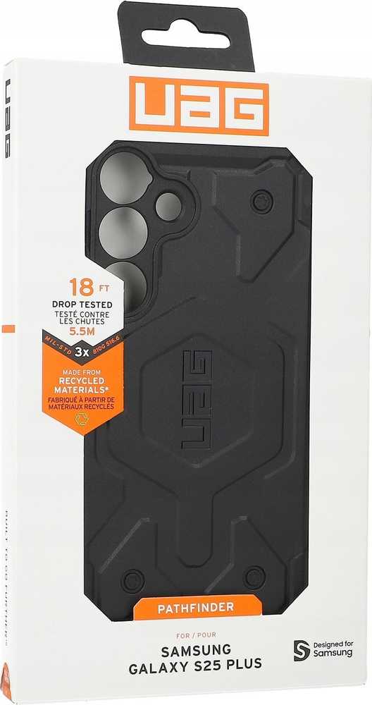 Dėklas Urban Armor Gear UAG Pathfinder, Juodas - Samsung Galaxy S25+