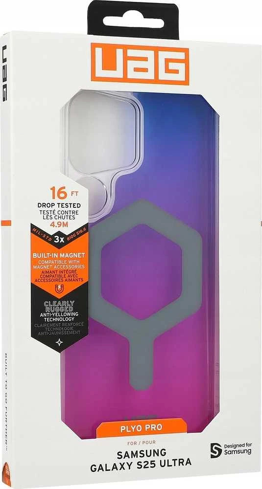 Dėklas Urban Armor Gear UAG Plyo Pro, Violetinė/Rožinė Ombre - Samsung Galaxy S25 Ultra