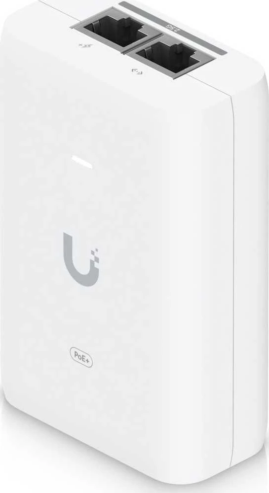 UBIQUITI 2.5G POE+ ADAPTERIS (30W) ADAPTERIS, GALIMAS MAITINTI UNIFI POE+ ĮRENGINIUS, SUMAŽINTI PRIKLAUMYBĄ NUO POE JUNGIKLIŲ MAITINIMO IR PATEIKTI Kelių GIGABITŲ LAN RYŠĮ