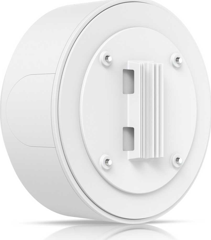 UBIQUITI Baltas SUJUNGIMO DĖŽĖ UNIFI kulkų, kupolinių ir bokštinių fotoaparatų, KURI PADIDINA MONTAVIMO ILGUMĄ, ESTETIKĄ IR PAPRASTĄ PRIEŽIŪRĄ.