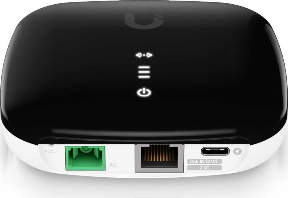 Maršrutizatorius Ubiquiti UISP-FIBER-XG | ONT | UISP Fiber XG, 1x XG-PON, 1x RJ45 2,5 Gb/s