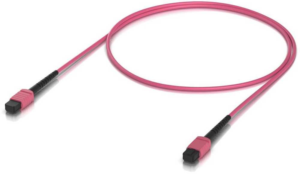 Ubiquiti šviesolaidinis kabelis OM4 MPO/UPC 1 m Rožinė (UACC-OFC-MA-MPMP-1M)