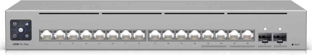 Šakotuvas 16 prievadų komutatorius Ubiquiti Unifi USW-Pro-Max-16-EU