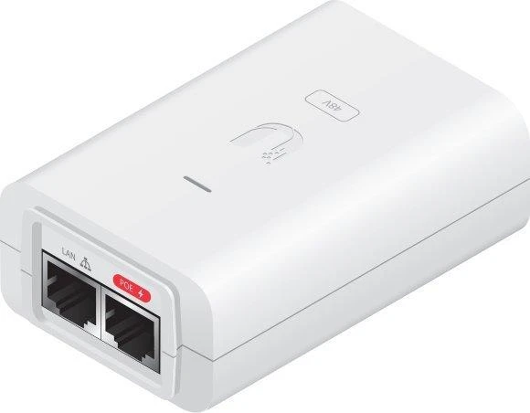 Ubiquiti PoE adapteris su LAN ir PoE jungtimis