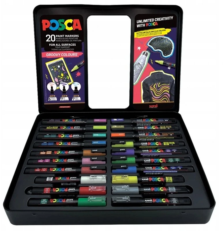 „Posca“ – „Metalinės skardos puošnios spalvos“ – (401536)