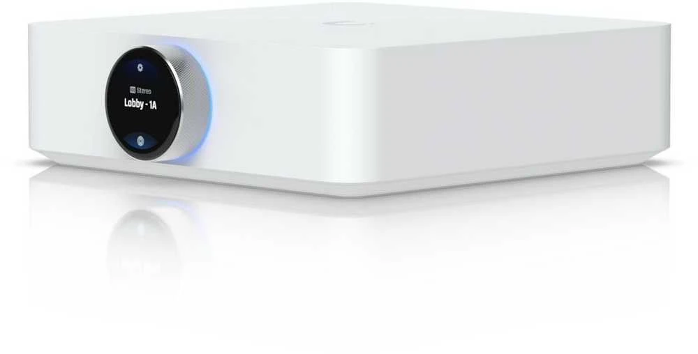 UBIQUITI POWERAMP Baltas. PREMIUM SPEAKER AMPLIFIER DESIGNED FOR HIGH-FIDELITY MULTI-ZONE AUDIO STREAMING AND IMMERSIVE SPATIAL SOUND EXPERIENCES