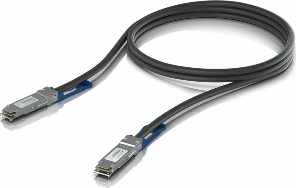 Ubiquiti QSFP28 tiesioginio prijungimo kabelis su maksimaliu 100 Gbps duomenų perdavimu