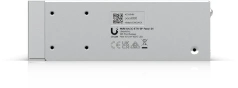Šakotuvas Ubiquiti UACC-ETH-SP-Panel-24, 600 V, 10 Gbit/s, Pilkas, SGCC, 1U, 2kg