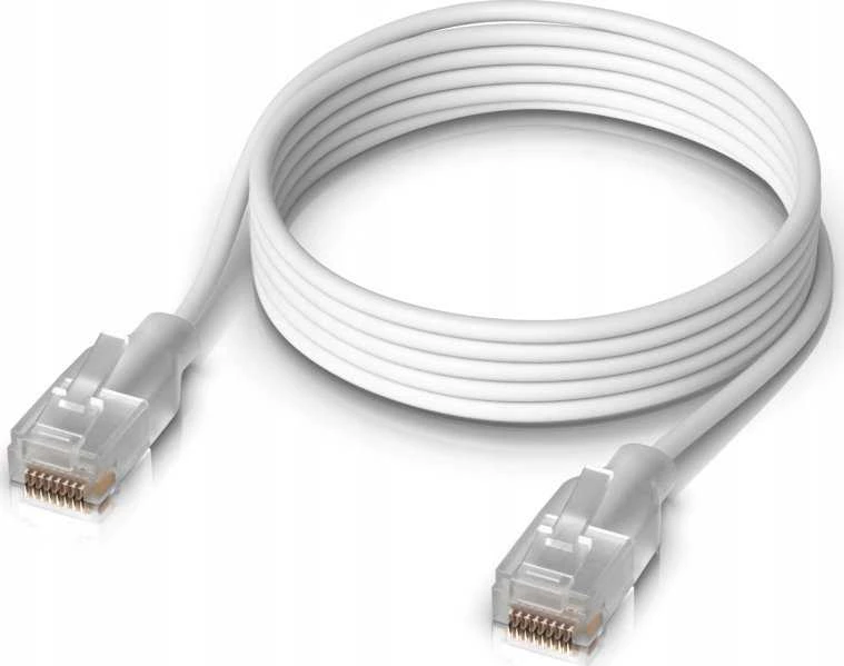 Ubiquiti UACC-Cable-Patch-EL-1M-W tinklo kabelis Translucent, Baltas Cat6