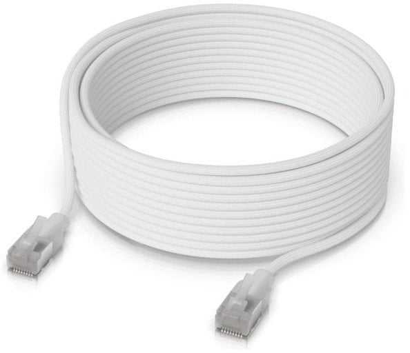 Ubiquiti Ubiquiti UACC-Cable-Patch-EL-C6A-8M-W kabelis sieciowy Półprzezroczysty, Baltas Cat6a