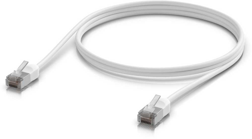 Ubiquiti UACC-Cable-Patch-Outdoor-C6A-1M-W Baltas Cat6a tinklo kabelis