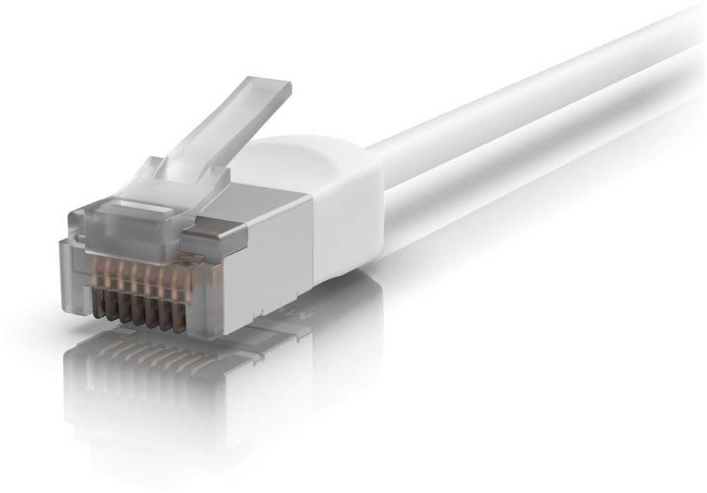 Ubiquiti UACC-Cable-Patch-Outdoor-C6A-3M-W Baltas Cat6a tinklo kabelis