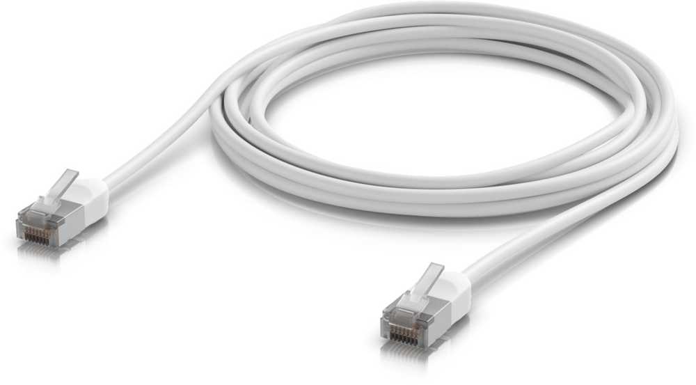 Ubiquiti UACC-Cable-Patch-Outdoor-C6A-3M-W Baltas Cat6a tinklo kabelis