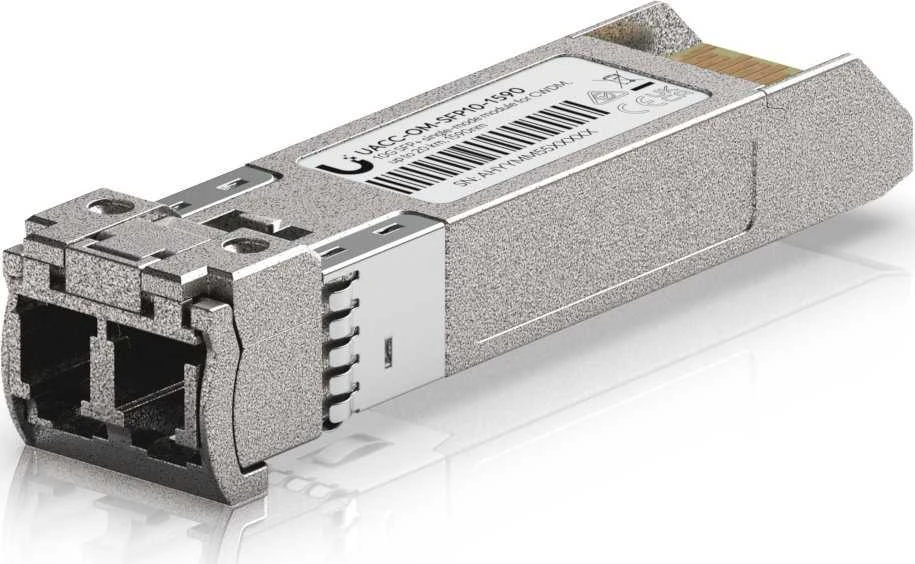 Šakotuvas SFP modulis „Ubiquiti“ „Ubiquiti UACC-OM-SFP10-1590“ tinklo kartotuvo modulis Šviesolaidinis 11300 Mbit/s SFP+ 1590 nm