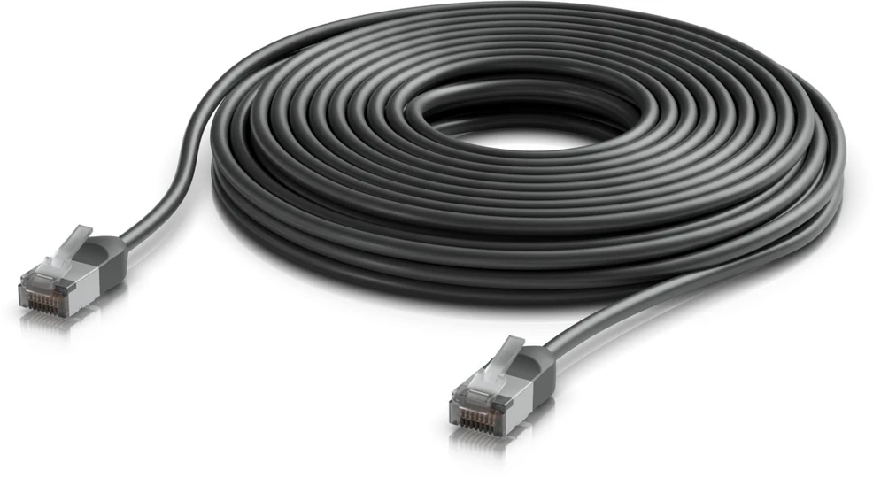 Ubiquiti Kabelis sieciowy Cat6a F/UTP (FTP) 12 m Juodas (UACC-CABLE-PATCH-OUTDOOR-C6A-12M-BK)