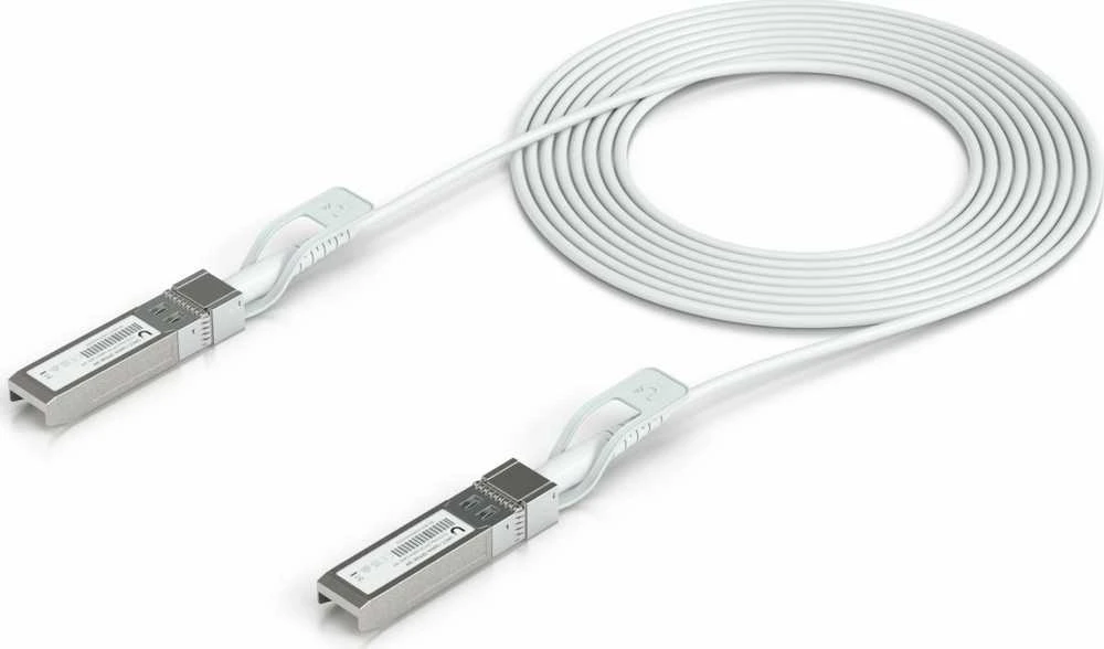 Ubiquiti UACC-Uplink-SFP28-3M „InfiniBand“ arba pluoštinis optinis kabelis DAC Balta