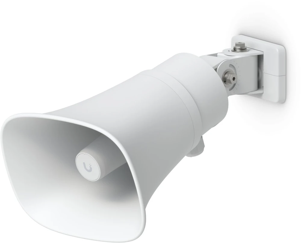 Kompiuterio kolonėlės UBIQUITI DI GARSIAKALBIS SU RIAUKŠČIAIS, TINKAMAI ORŲ APSAUGOTIMIS, 120 DB GARSIAKALBIS SU PAŽANGIA DI ĮSPĖJIMO FUNKCIJA IR UNIVERSALIOMIS SIENOS, KAMPO IR STOVO MONTAVIMO GALIMYBĖMIS.