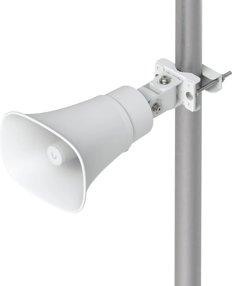 Kompiuterio kolonėlės UBIQUITI DI GARSIAKALBIS SU RIAUKŠČIAIS, TINKAMAI ORŲ APSAUGOTIMIS, 120 DB GARSIAKALBIS SU PAŽANGIA DI ĮSPĖJIMO FUNKCIJA IR UNIVERSALIOMIS SIENOS, KAMPO IR STOVO MONTAVIMO GALIMYBĖMIS.