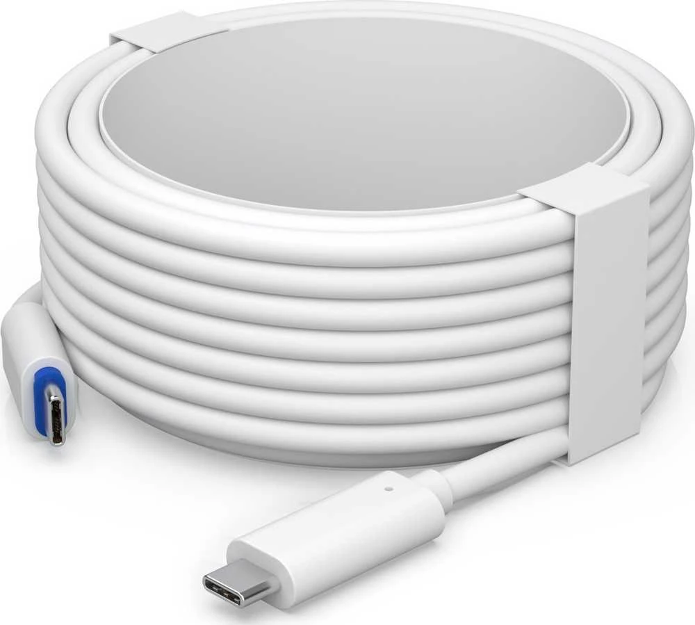 UBIQUITI universalus ADAPTERIS, SUTEIKANTIS MAITINĘ IR SUJUNGIMĄ USB-C ĮRENGINIAMS, ĮSKAITANT SUDERINAMAS APSAUGOS WIFI KAMERAS