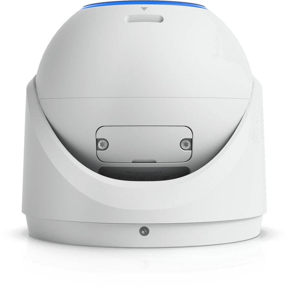 Ubiquiti UVC-G6-Pro-Turret-W Visoms oro sąlygoms atspari 4K PoE+ kamera su „Multi-TOPS“ dirbtinio intelekto varikliu, 2,36 karto optiniu priartinimu ir dideliu 1/1,2 colio CMOS jutikliu, užtikrinančiu išskirtinį aiškumą esant prastam apšvietimui ir didelio nuotolio IR naktinį matymą.