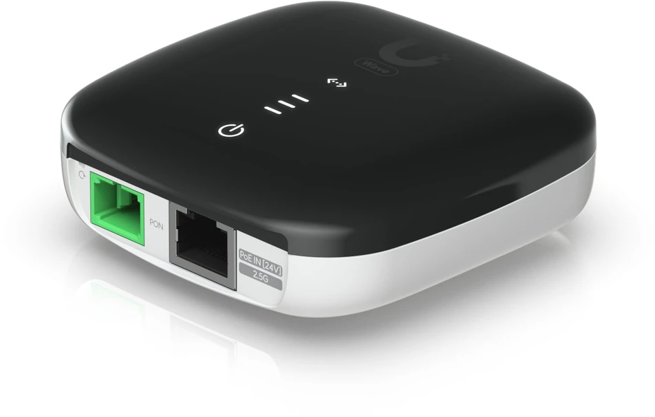 Ubiquiti WaveFiber ONU šviesolaidžio keitiklis, tinklo keitiklis 2488 Mbit/s 1490 nm Juoda, Balta