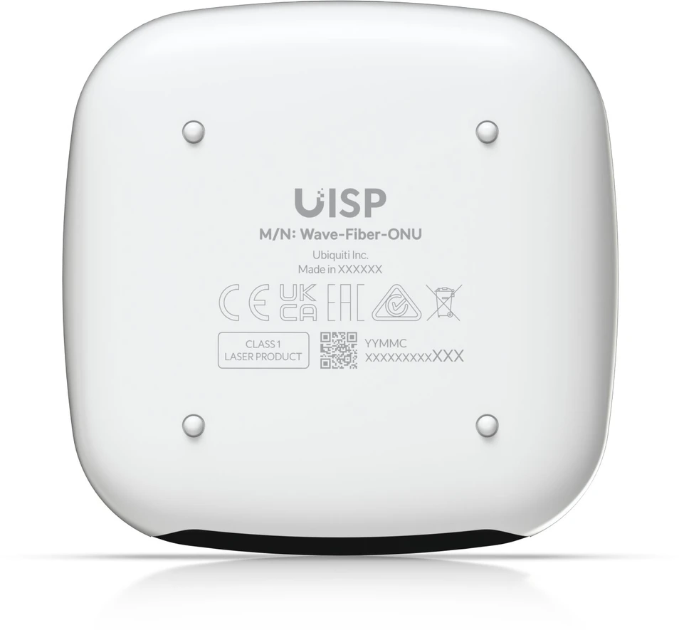 Ubiquiti WaveFiber ONU šviesolaidžio keitiklis, tinklo keitiklis 2488 Mbit/s 1490 nm Juoda, Balta