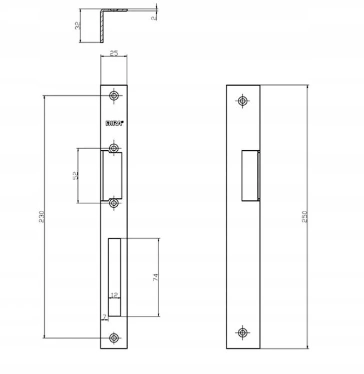 Łucznik Bira OK-K5 Ilgasis kampas 250x25/32x2 mm