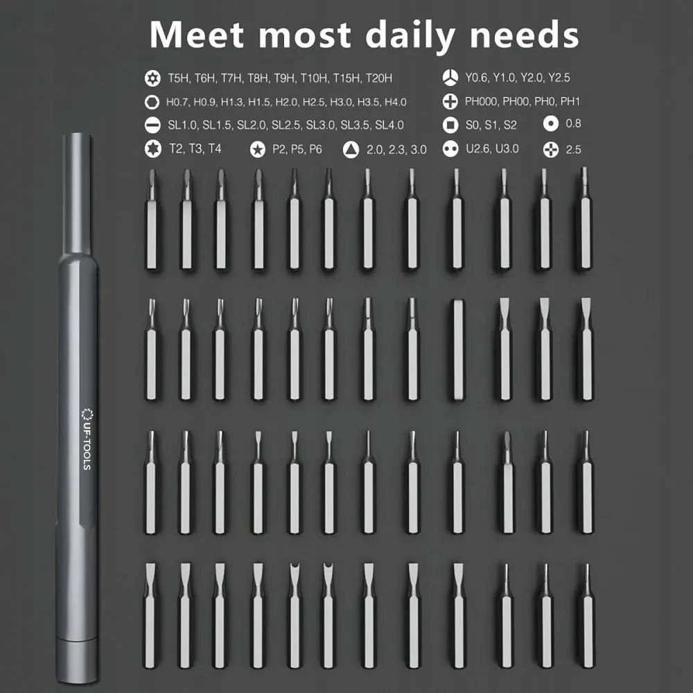 Atsuktuvų rinkinys UF-TOOLS - Precision Set 48in1