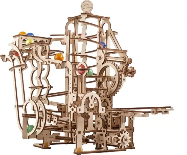 Dėlionė Puzzle 3D Tor Kulkowy Wyciągniki Spiralny Ugears