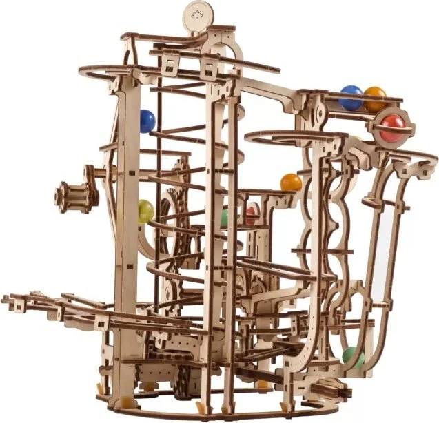 Dėlionė Puzzle 3D Tor Kulkowy Wyciągniki Spiralny Ugears