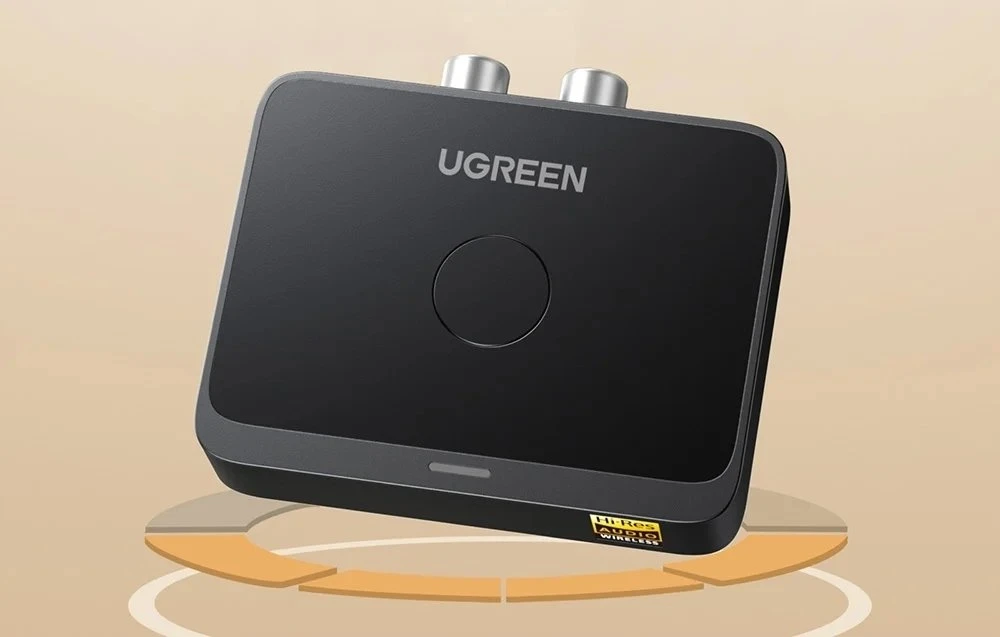 Ugreen Belaidis Bluetooth 6.0 LDAC garso imtuvas su 3.5mm (AUX), 2xRCA išėjimu