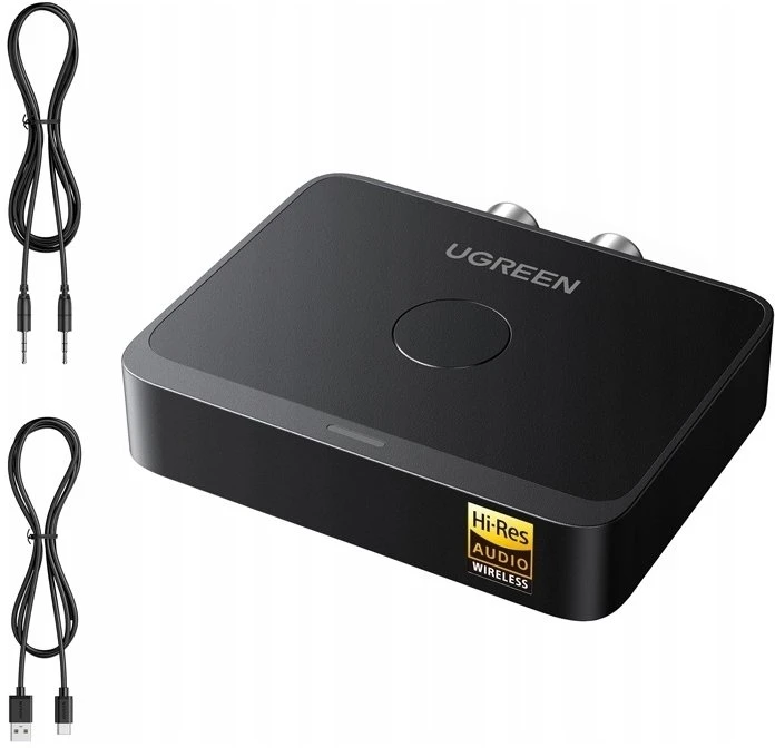 Ugreen Belaidis Bluetooth 6.0 LDAC garso imtuvas su 3.5mm (AUX), 2xRCA išėjimu