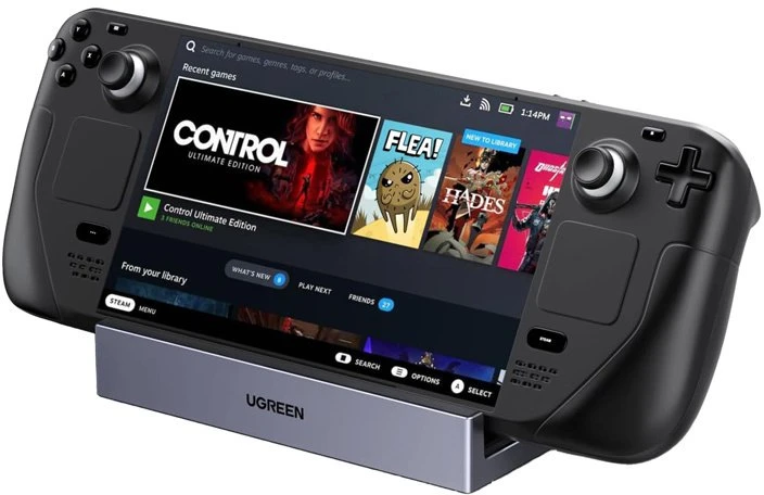 „Ugreen“ „Steam Deck“ doko šakotuvas USB-C 9w1 4K 120Hz - pilka