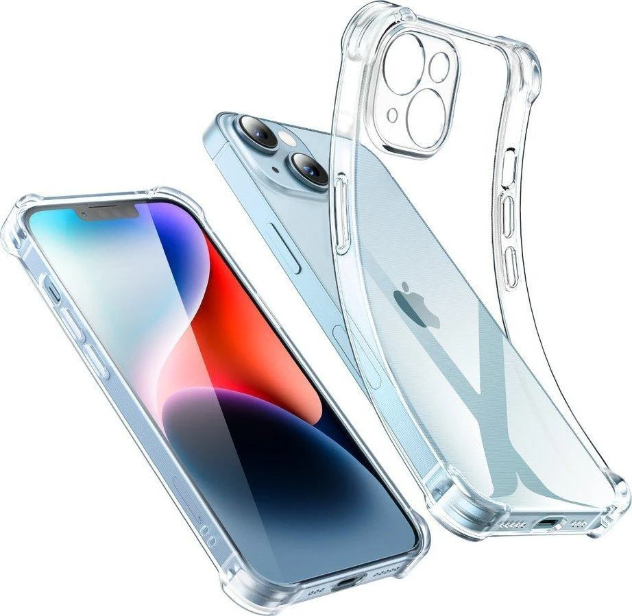 Ugreen Udėklas telefonui žalios spalvos Gel Bright Cushion Protective Apple iPhone 14 Plus dėklas telefonui skaidrus (LP602)