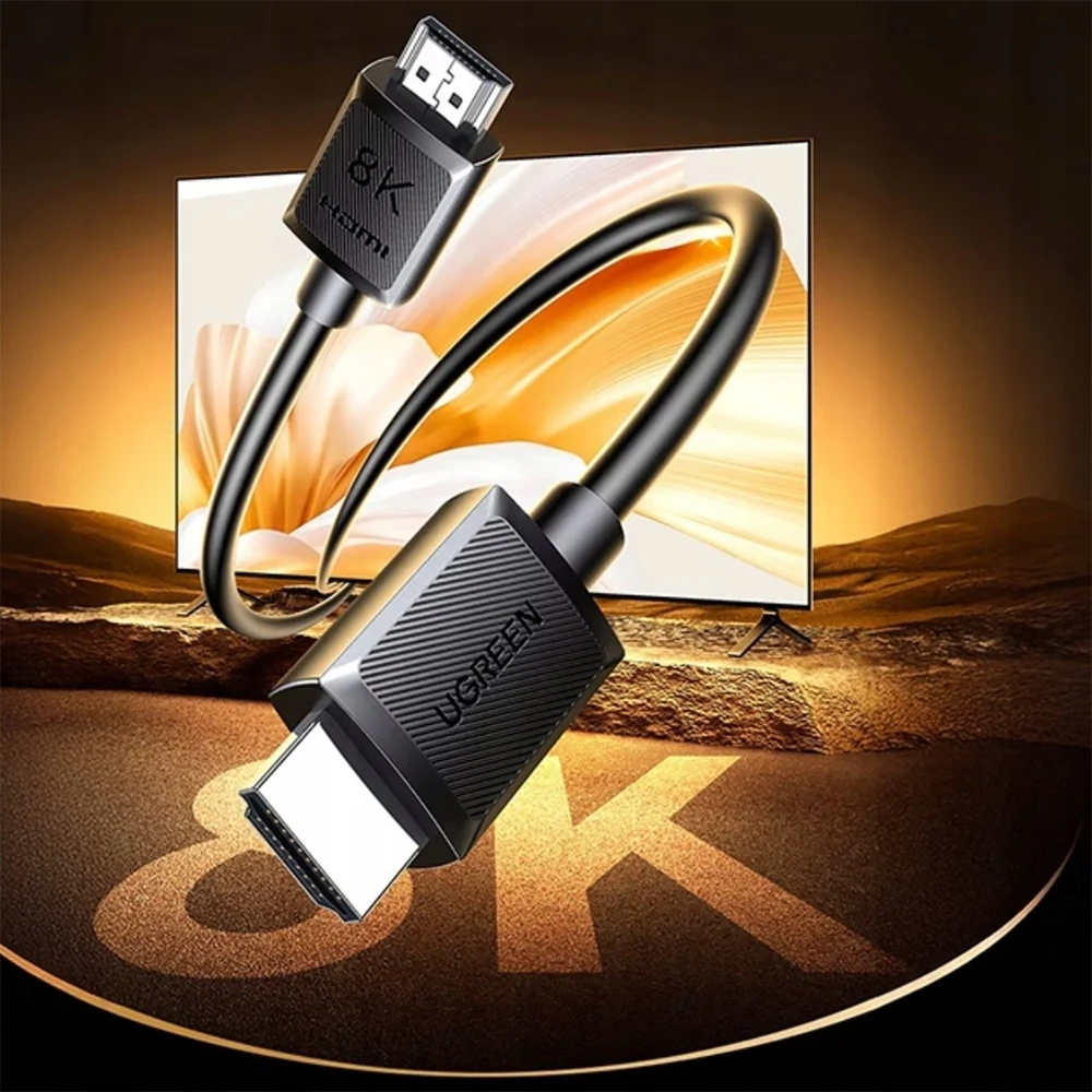 Kabelis HDMI-HDMI kištukai 10m (HDMI 2.1 8K@60Hz 48Gbps) juodas HD175 UGREEN