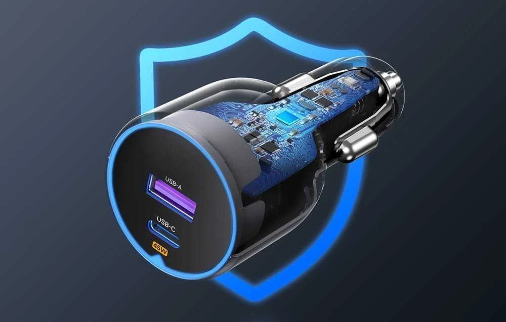 Ugreen EC701, USB + USB-C, 63W juodas