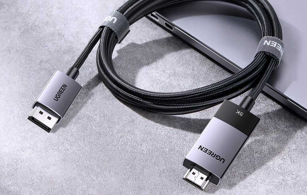 Kabelis DisplayPort do HDMI Ugreen DP115, 8k 60 Hz, 1m (juoda)