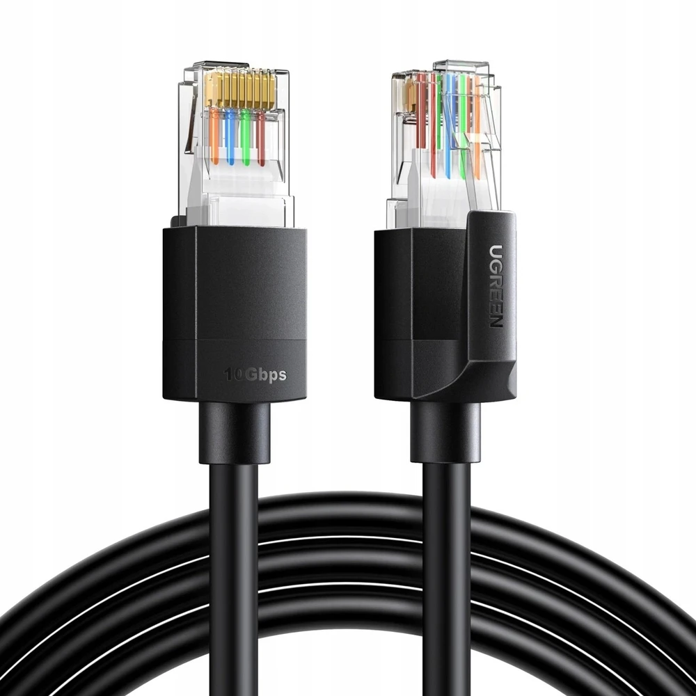 Ugreen Cat6A UTP Ethernet Cable 8m - Juodas