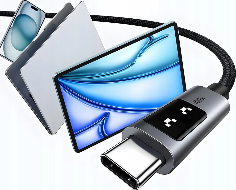 UGREEN Uno USB-C – USB-C kabelis, PD greitasis įkrovimas, 5A, 1 m