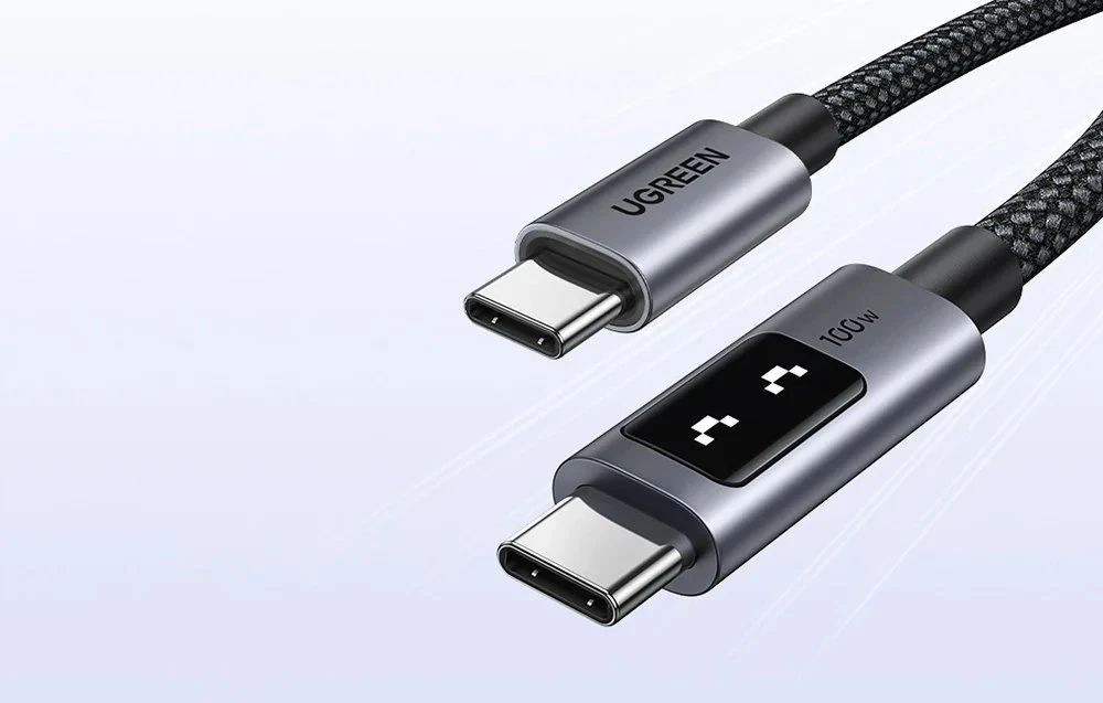 UGREEN Uno USB-C – USB-C kabelis, PD greitasis įkrovimas, 5A, 1 m