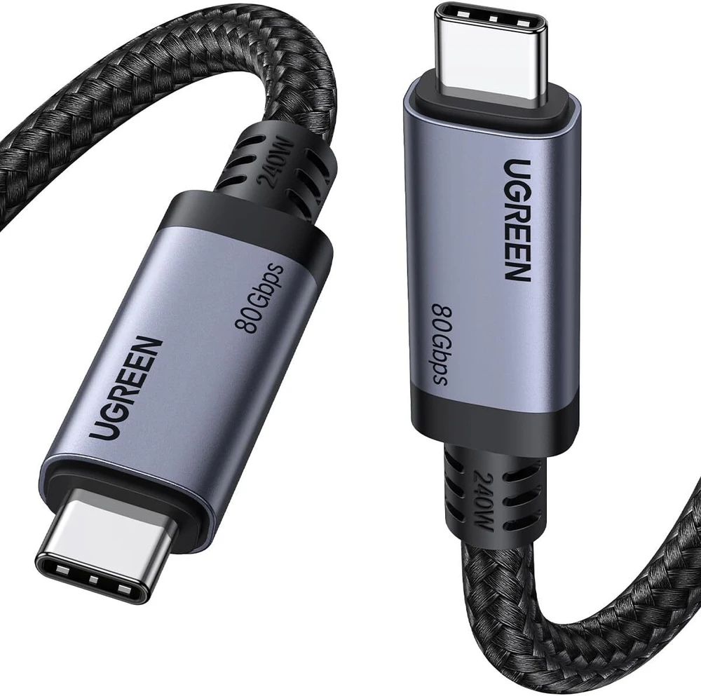 Kabelis USB C - USB C 1m USB4 240W 80Gbit/s 16K@60Hz Thunderbolt 4 suderinamas L706 UGREEN