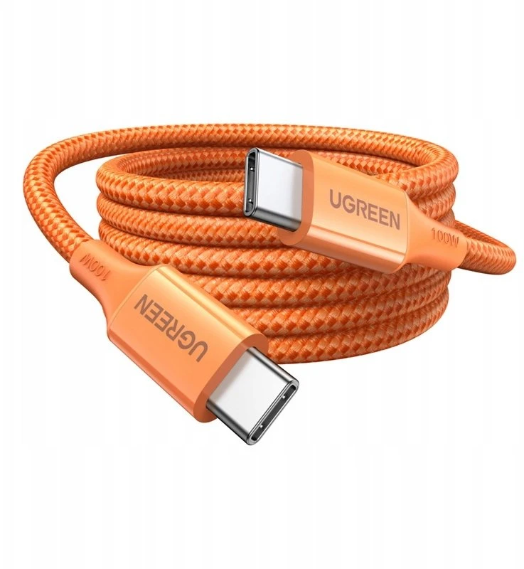 Ugreen Kabelis USB-C UGREEN L502 PD 5A 1m (oranžinė)