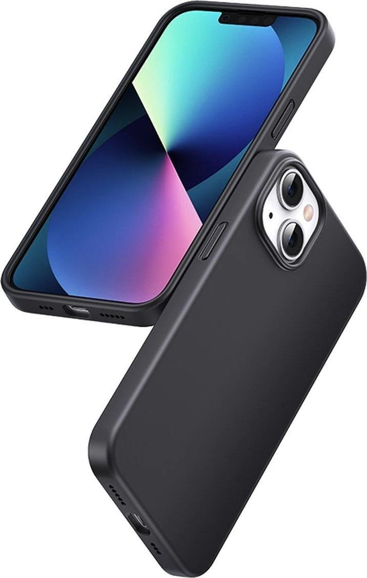 Ugreen Udėklas telefonui žalios spalvos LP626 Silky silikoninis Protective Rubber Flexible silikoninis Phone Apple iPhone 14 Plus dėklas telefonui juodos spalvos (90920)