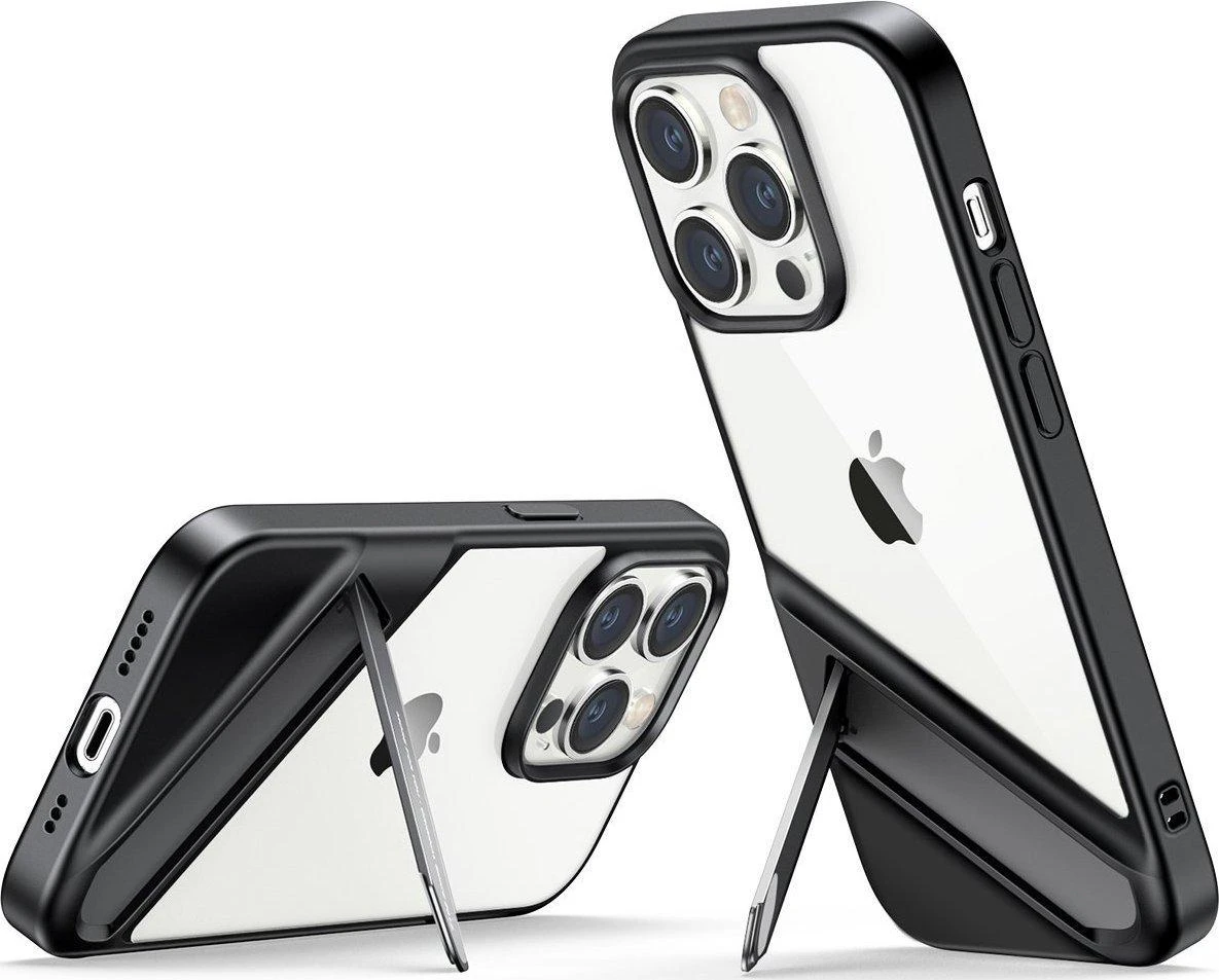 Ugreen Udėklas telefonui žalios spalvos LP635 Kickstand Protective Hard with Gel Frame and Built-in su stoveliu Apple iPhone 14 Pro dėklas telefonui juodos spalvos (90926)