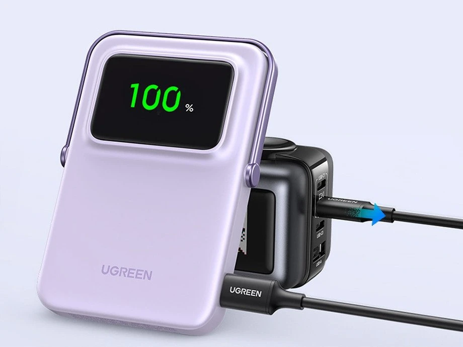 Ugreen Uno PB571 5000 mAh USB-C 20W violetinė