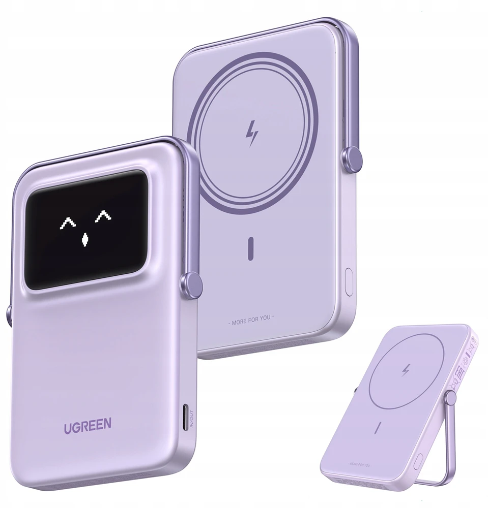 Ugreen Uno PB571 5000 mAh USB-C 20W violetinė